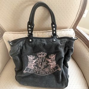 Vintage Juicy Couture tote bag with shoulder strap